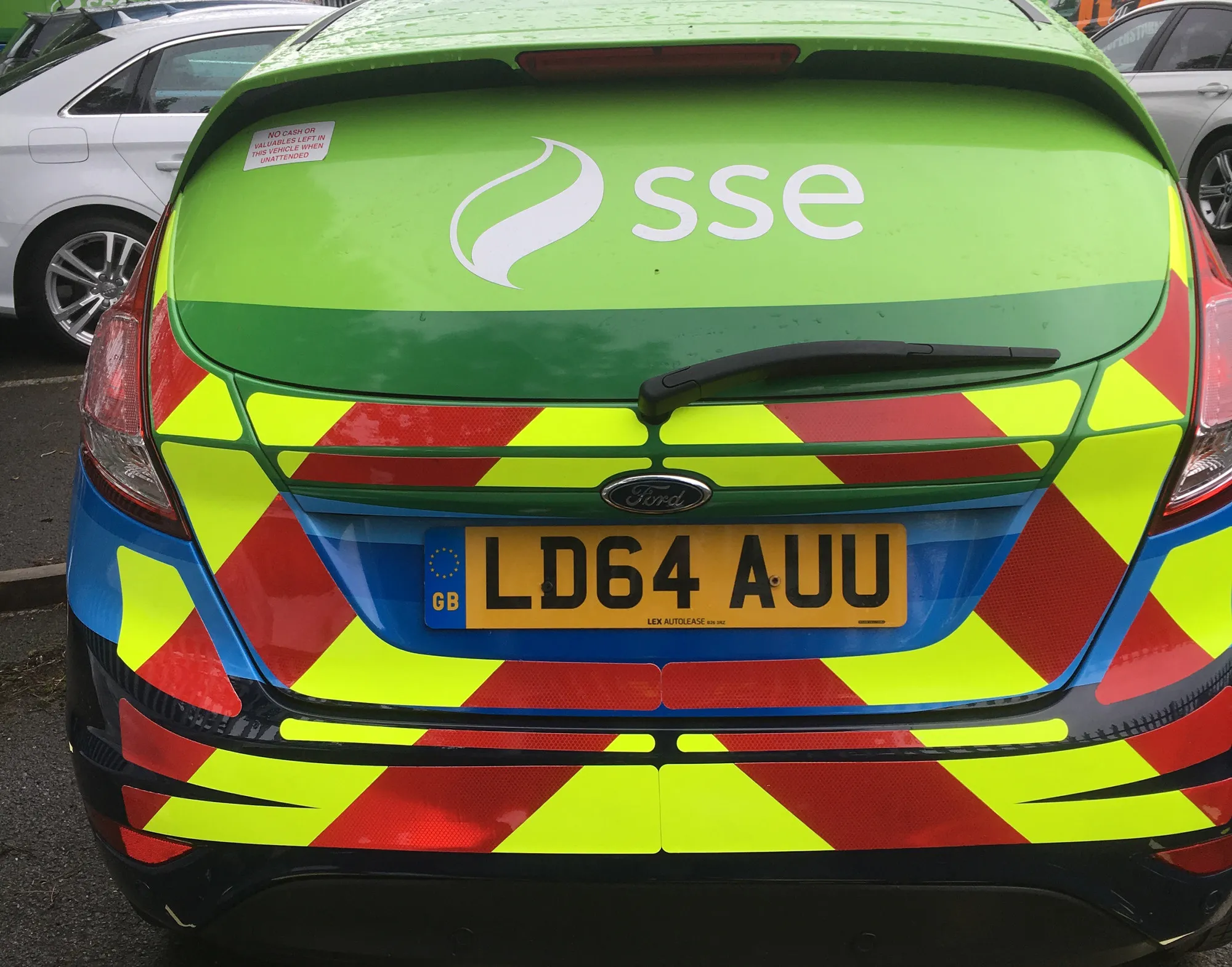 Reflective striping on an SSE van by It'z Print & Design