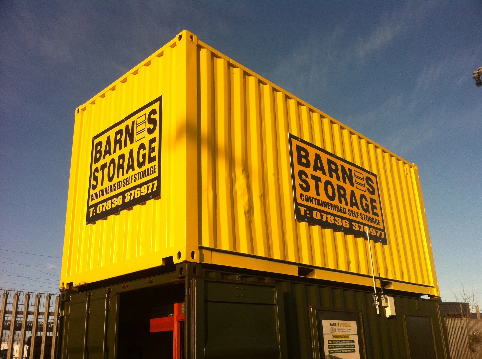Site signage for Barnes Storage by It'z Print & Design