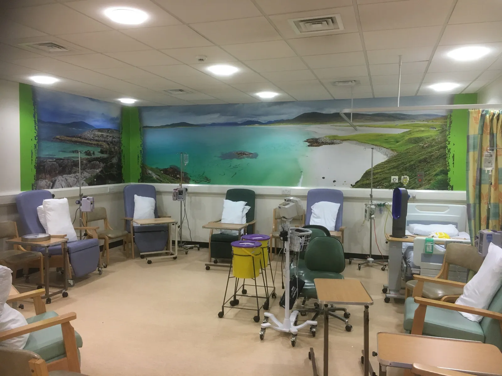 Hospital day room landscape wall mural by It'z Print & Design