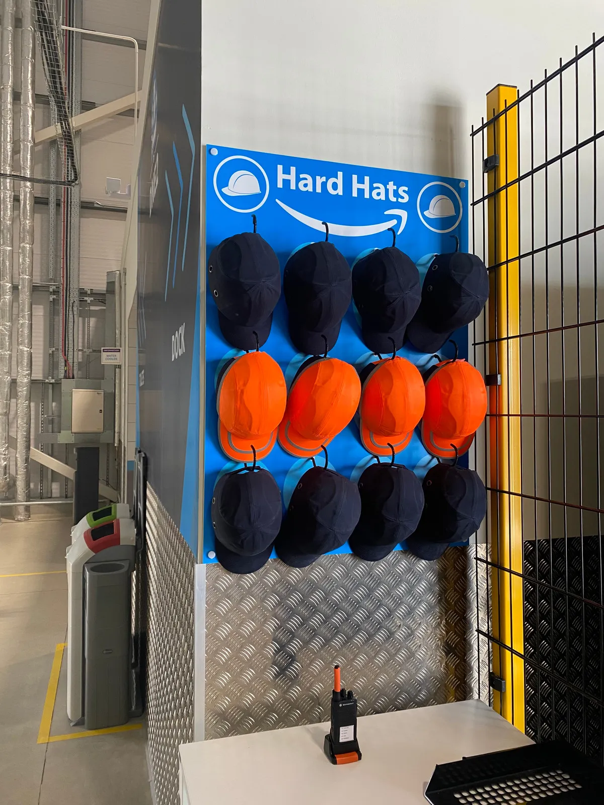 Hard hat station sign in a warehouse by It'z Print & Design