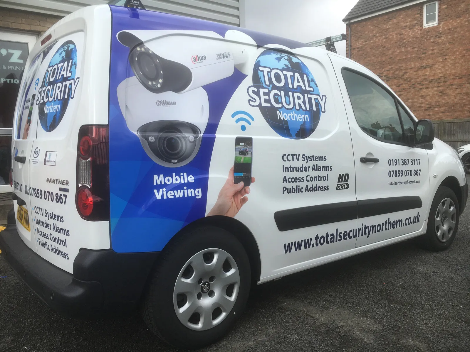 Security systems van wrap by It'z Print & Design
